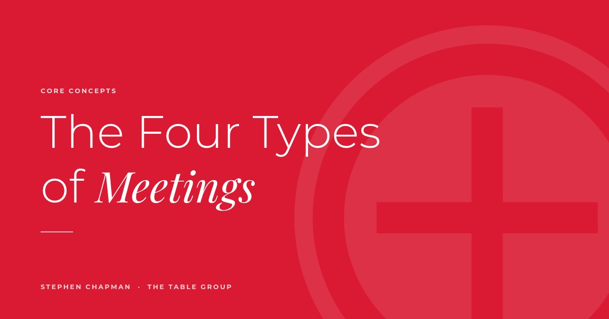 The Four Types of Meetings