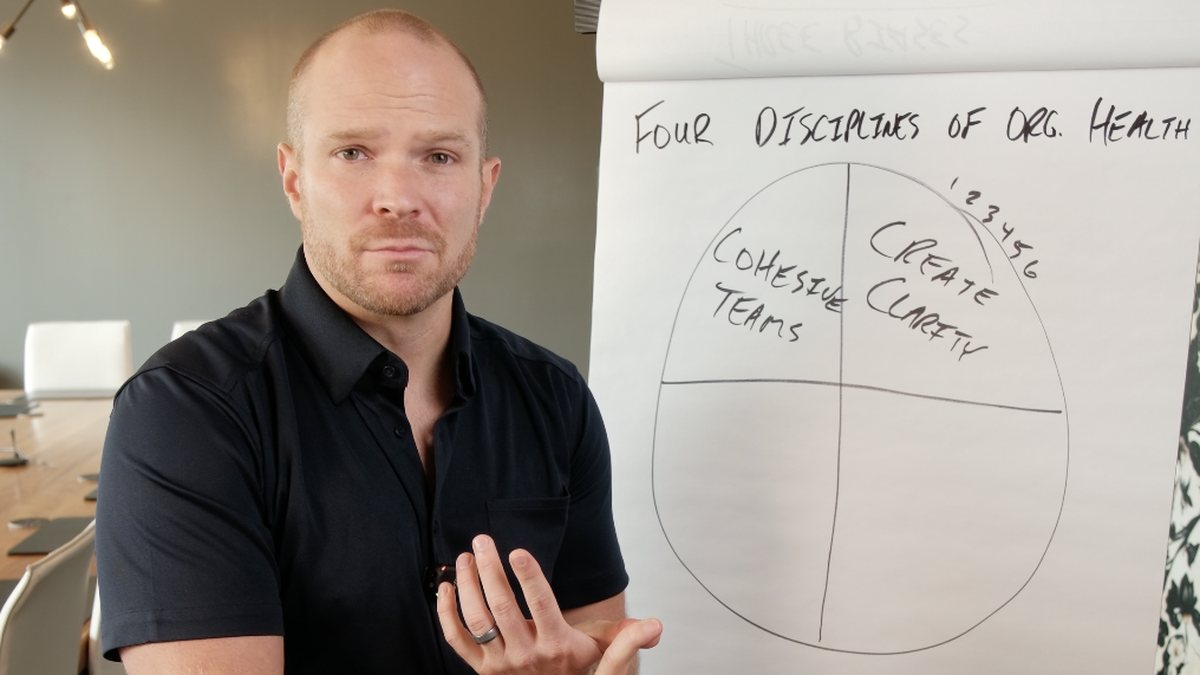 Cohesive Teams and Create Clarity written on the flip chart